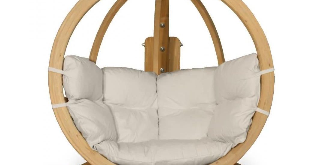 Fotel Wiszący Drewniany Swing Pod O-Zone Kremowy