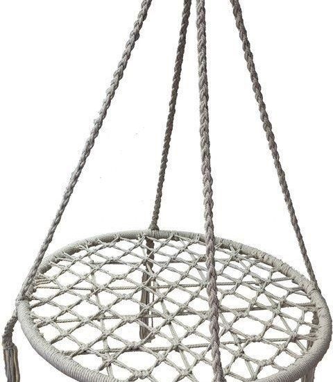 Funfit Garden Huśtawka Bocianie Gniazdo Kremowa 100X81 Cm