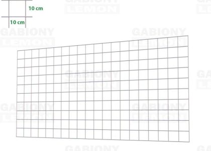 Gabionylemon Siatka Gabionowa 200X100Cm Z Okiem 10X10Cm