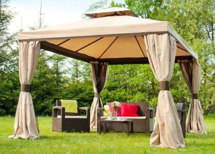 Garden Point Pawilon Ogrodowy Z Moskitierą Walencja 3X3M Kremowy (Gap080)