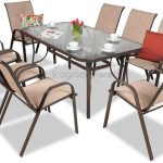 Garden Point Zestaw Jadalniany Ze Stali Modena Brązowy 8Os. (Gap0028)