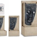 Gift Decor Fontána Budda Brązowy Szary Żywica 16×48 26,5 Cm 6356113