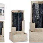 Gift Decor Fontána Trójkąt Brązowy Czarny Żywica 21×48,5 25 Cm 6356112