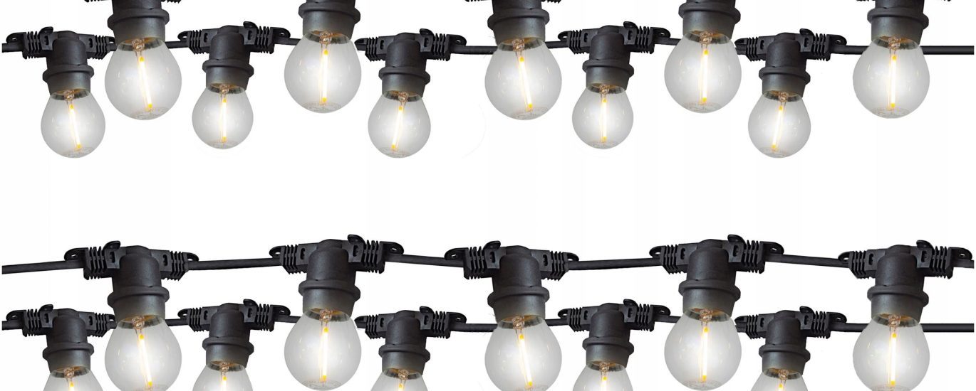 Girlanda +20 Żarówek Led Restauracja Ogródek Scena
