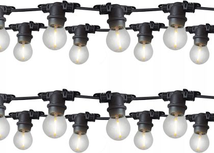 Girlanda +20 Żarówek Led Restauracja Ogródek Scena