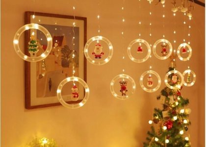 Girlanda Kurtyna Świetlna Lampki Led Świąteczna