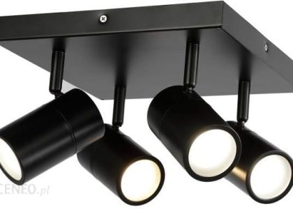 Goodhome Plafon Tellot 4 Gu10 Ip44 Czarny