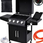 Grill Gazowy Ogrodowy Na Gaz Z Termometrem + Pokrowiec