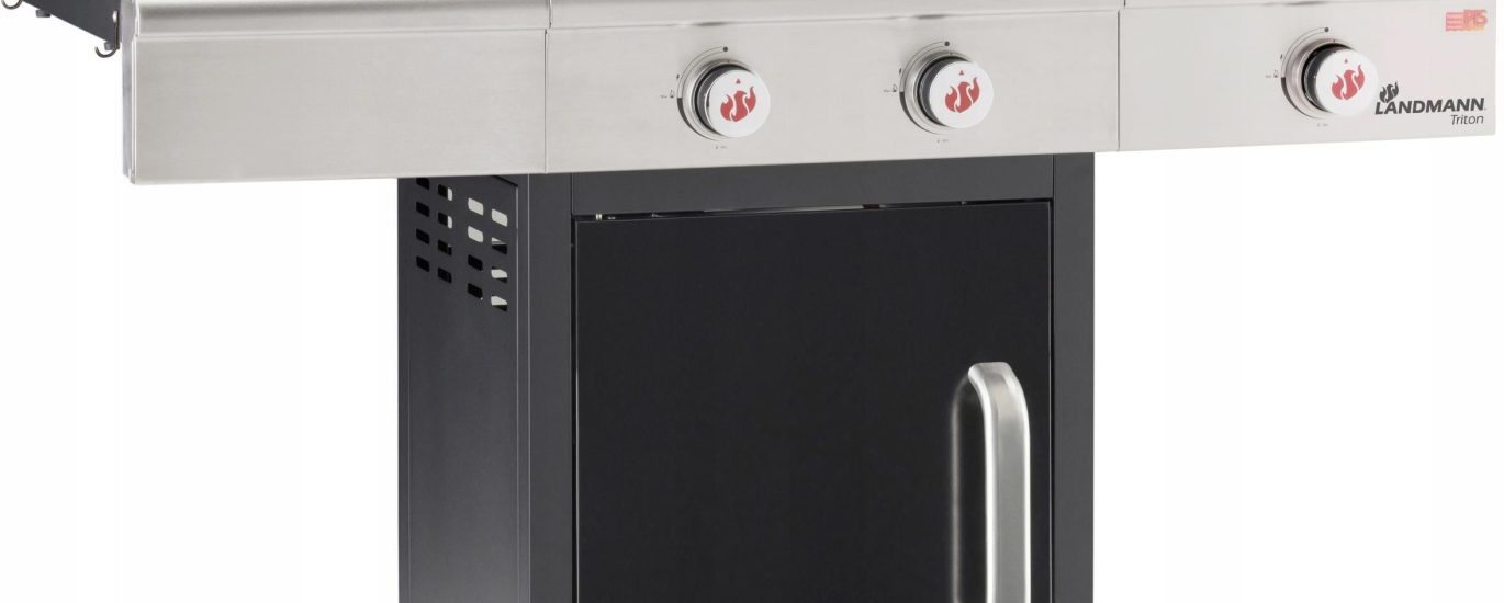 Grill Gazowy Triton 2.1 Pts Z Kuchenką Boczną Czarny 12913