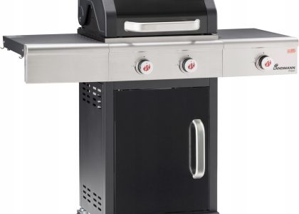 Grill Gazowy Triton 2.1 Pts Z Kuchenką Boczną Czarny 12913