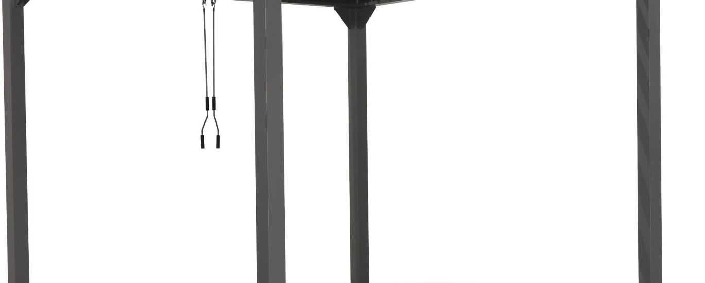 Grindi Pergola Tarasowa Szara Aluminiowa Z Otwieranym Dachem Kea I 3X3M 961020