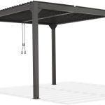 Grindi Pergola Tarasowa Szara Aluminiowa Z Otwieranym Dachem Kea I 3X3M 961020