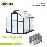 Grindi Szklarnia ogrodowa Deluxe 250x190x214 (960111)