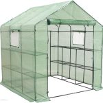Grindi Szklarnia ogrodowa domek – 200x200x220 – Canna III – zielona (960124)