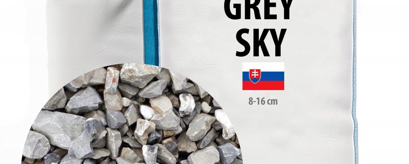 Grys Ozdobny Ogrodowy Kamień Grey Sky 8-16Mm Tona
