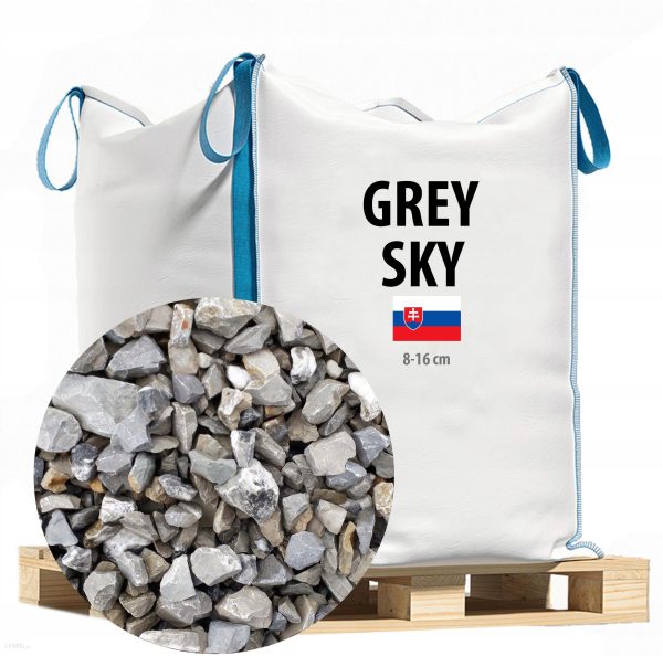 Grys Ozdobny Ogrodowy Kamień Grey Sky 8-16Mm Tona