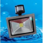 HALOGEN LED 20W ZIMNY BIAŁY+CZUJKA PIR