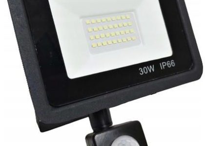 Halogen Led 30W Czujnik Ruchu Lampa Naświetlacz