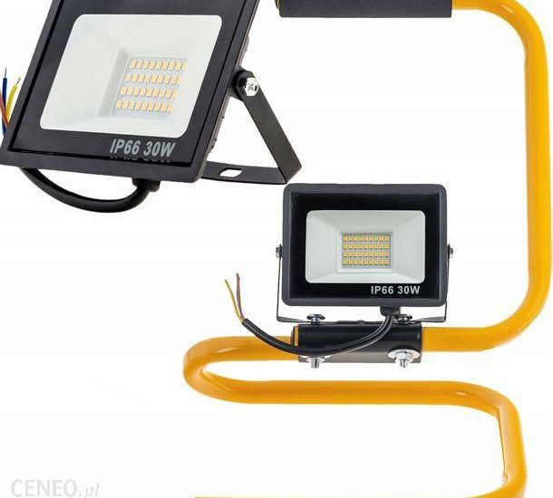 Halogen Naświetlacz Led 30W Nw Slim + Stojak Statyw