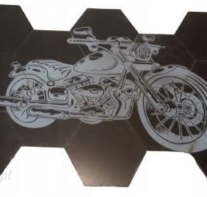 heksagony obraz z heksagonów MOTOR panel dekorac.