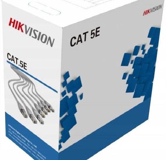Hikvision KABEL SKRĘTKA UTP 5E DS-1LN5E-5/5 305M SZARY (DS1LN5E55)