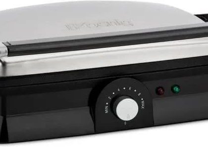 Hkoenig H.Koenig Gr20 Elektryczny Ruszt Do Miesa Czarny I Ze Stali Nierdzewnej