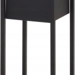 Home&Styling Donica Ze Stojakiem Metalowa Czarna 50cm