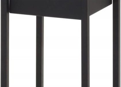 Home&Styling Donica Ze Stojakiem Metalowa Czarna 50cm