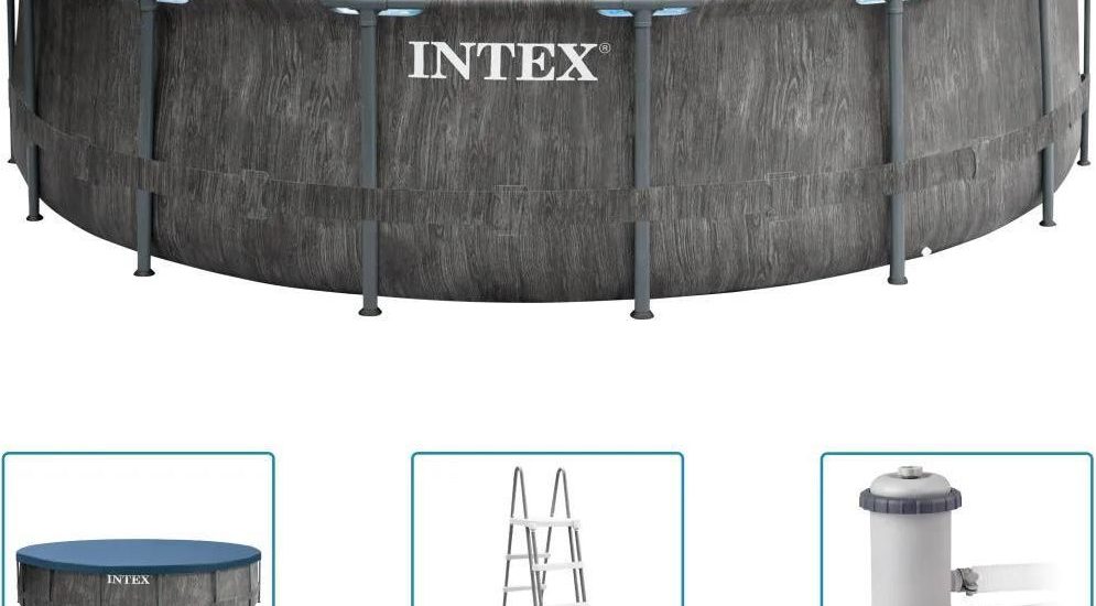 Intex Basen Greywood Prism Frame Premium 457X122cm