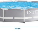 Intex Basen Ogrodowy Stelażowy 366x76cm Zestaw 4W1 26712