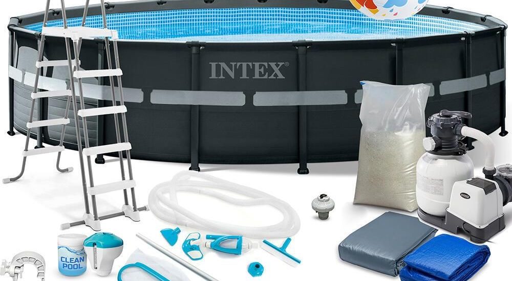 Intex Basen Ogrodowy Stelażowy 549X132Cm 26330 Szary