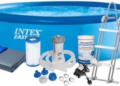 Intex Basen Rozporowy 457X107cm Dobrebaseny