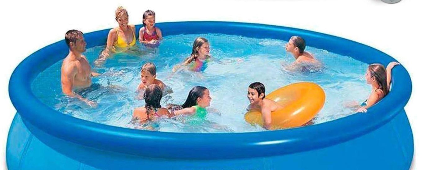 Intex Basen Rozporowy EASY SET 396x84cm Pompa Filtrująca 12V 28142GN