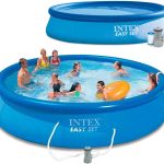 Intex Basen Rozporowy EASY SET 396x84cm Pompa Filtrująca 12V 28142GN