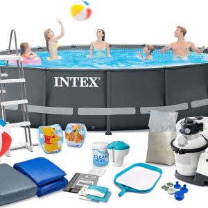 Intex Basen Stelażowy Do Ogrodu Ultra Xtr Frame Pools 488x122cm Szary