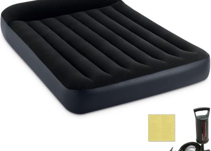 Intex Materac Welurowy 64142 + Pompka 68612