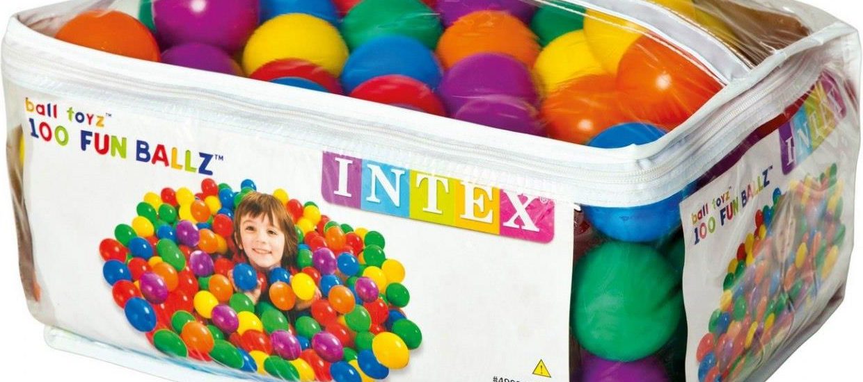 Intex Piłeczki 100szt. Do Basenu Brodzika Placu Zabaw 49602