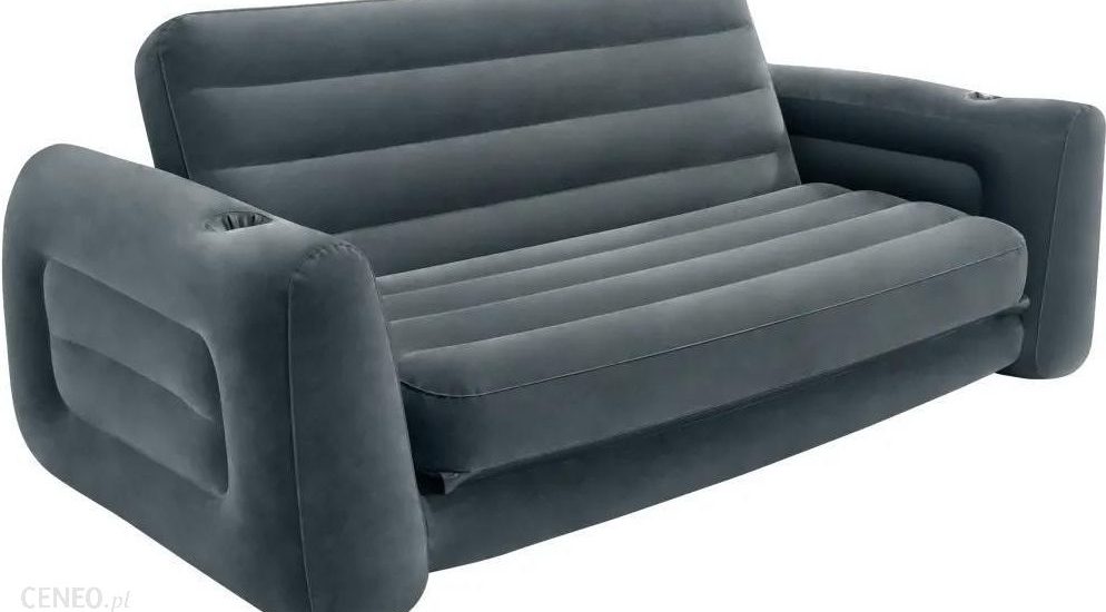 Intex Rozkładane Siedzisko 203x231x66cm Ciemnoszare