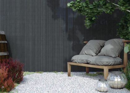 Jarolift Płotek Ogrodowy Pvc Standard Szer. Listwy 13 Mm Szary 160X500Cm