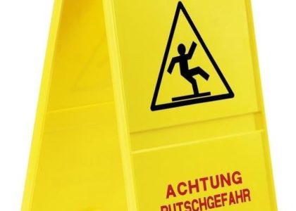 Kärcher znak – uwaga ślisko niemiecki 6.999-104.0