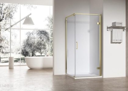 Kabina prysznicowa kwadratowa Maja 90x90x190 GOLD