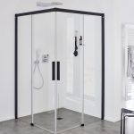 Kermi Nica Black 90×140 Czarna NIC2L090203PK+NIC2R140203PK