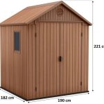 Keter Darwin 6×6 Domek Ogrodowy 190x182x221cm Brązowy 17210353