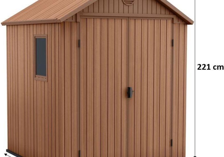 Keter Darwin 6×6 Domek Ogrodowy 190x182x221cm Brązowy 17210353