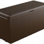 Keter Skrzynia Ogrodowa Rattan Brąz 270l