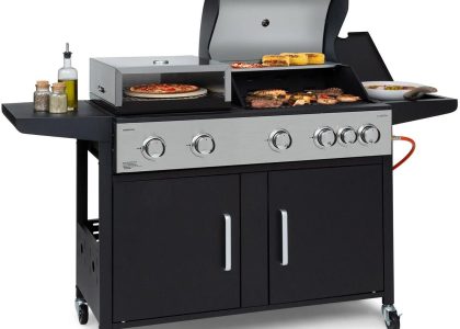 Klarstein Kingsville Xl Grill Uniwersalny, Gazowy Piec Do Pizzy 20,5Kw 5 + 1 Palnik