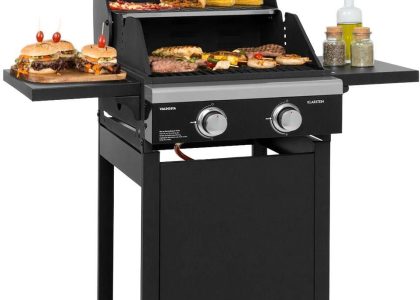 Klarstein Valdosta 2.0, Grill Gazowy, 2x Palnik 3,6Kw Stal Szlachetna