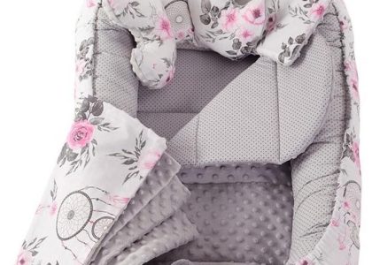 Kokon 6W1 Minky&Bawełna Babyboom Kwiaty I Łapacze Snów