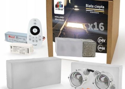 Kostka Brukowa Led 24V 20X10cm Bc 3100K Ip68 16X