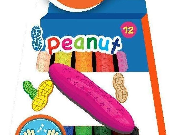 Kredki Świecowe Peanut 12 Kolorów